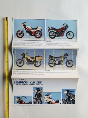 Laverda 125 LB Strada Sport Sabbia Custom depliant originale italiano