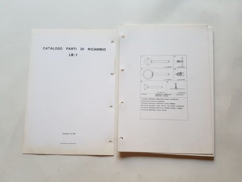 Laverda 125 LB1 1985 catalogo ricambi originale spare parts catalogue
