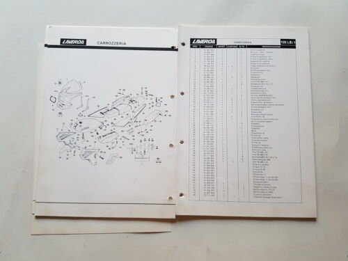 Laverda 125 LB1 1985 catalogo ricambi originale spare parts catalogue