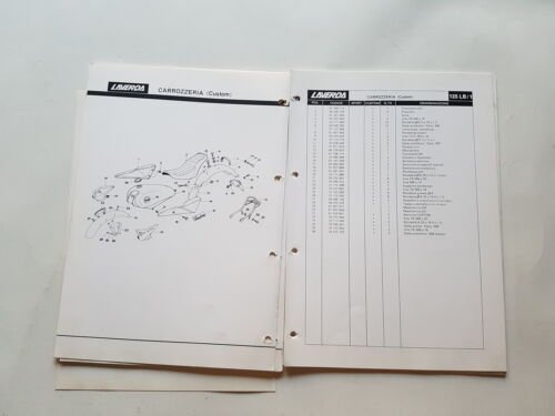 Laverda 125 LB1 1985 catalogo ricambi originale spare parts catalogue