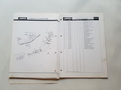 Laverda 125 LB1 1985 catalogo ricambi originale spare parts catalogue