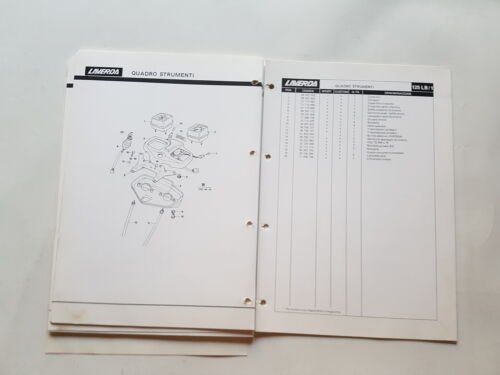 Laverda 125 LB1 1985 catalogo ricambi originale spare parts catalogue