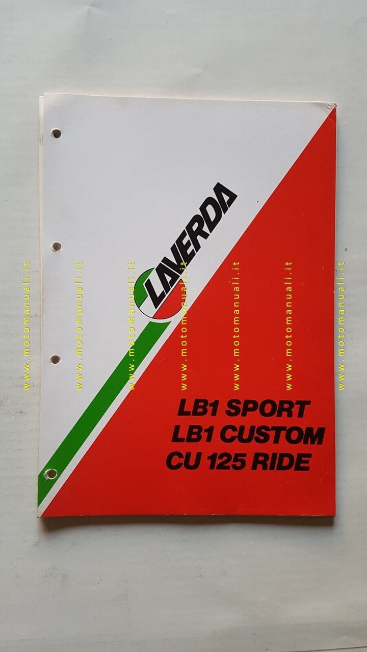 Laverda 125 LB1 Sport Custom Ride catalogo ricambi originale spare …