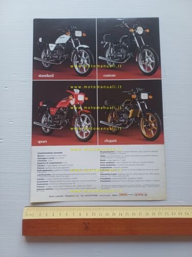 Laverda 125 LZ modelli 1982 depliant originale italiano