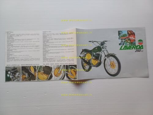 LAVERDA 250 Chott 1974 depliant originale italiano