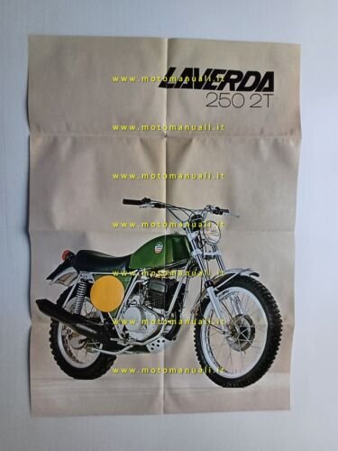 Laverda 250 Chott 1974 depliant poster originale italiano