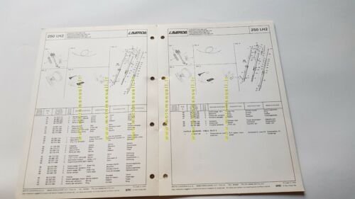 Laverda 250 LH2 VARIANTI catalogo ricambi LH1 originale parts catalog …