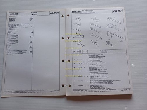 Laverda 350 - 500 1979 catalogo ricambi originale