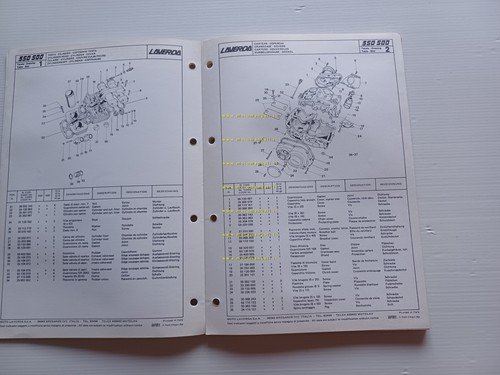 Laverda 350 - 500 1979 catalogo ricambi originale