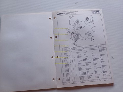 Laverda 350 - 500 1979 catalogo ricambi originale