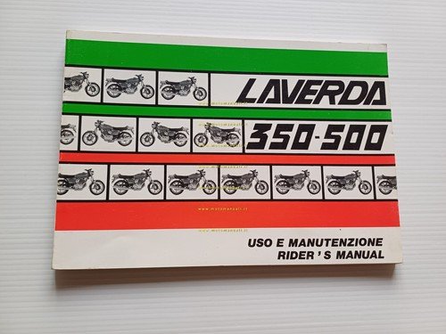 Laverda 350 - 500 manuale uso manutenzione libretto istruzioni originale