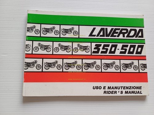 Laverda 350 - 500 manuale uso manutenzione libretto istruzioni originale