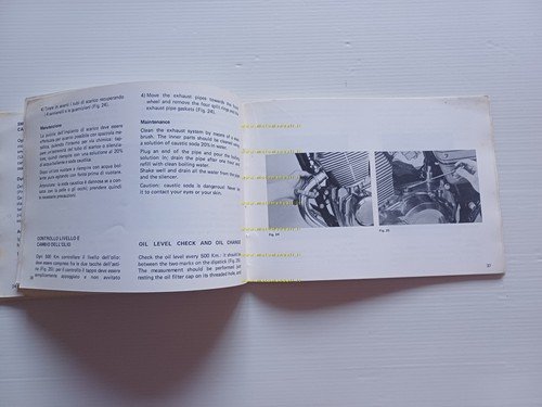 Laverda 350 - 500 manuale uso manutenzione libretto istruzioni originale