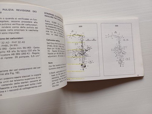 Laverda 350 - 500 manuale uso manutenzione libretto istruzioni originale