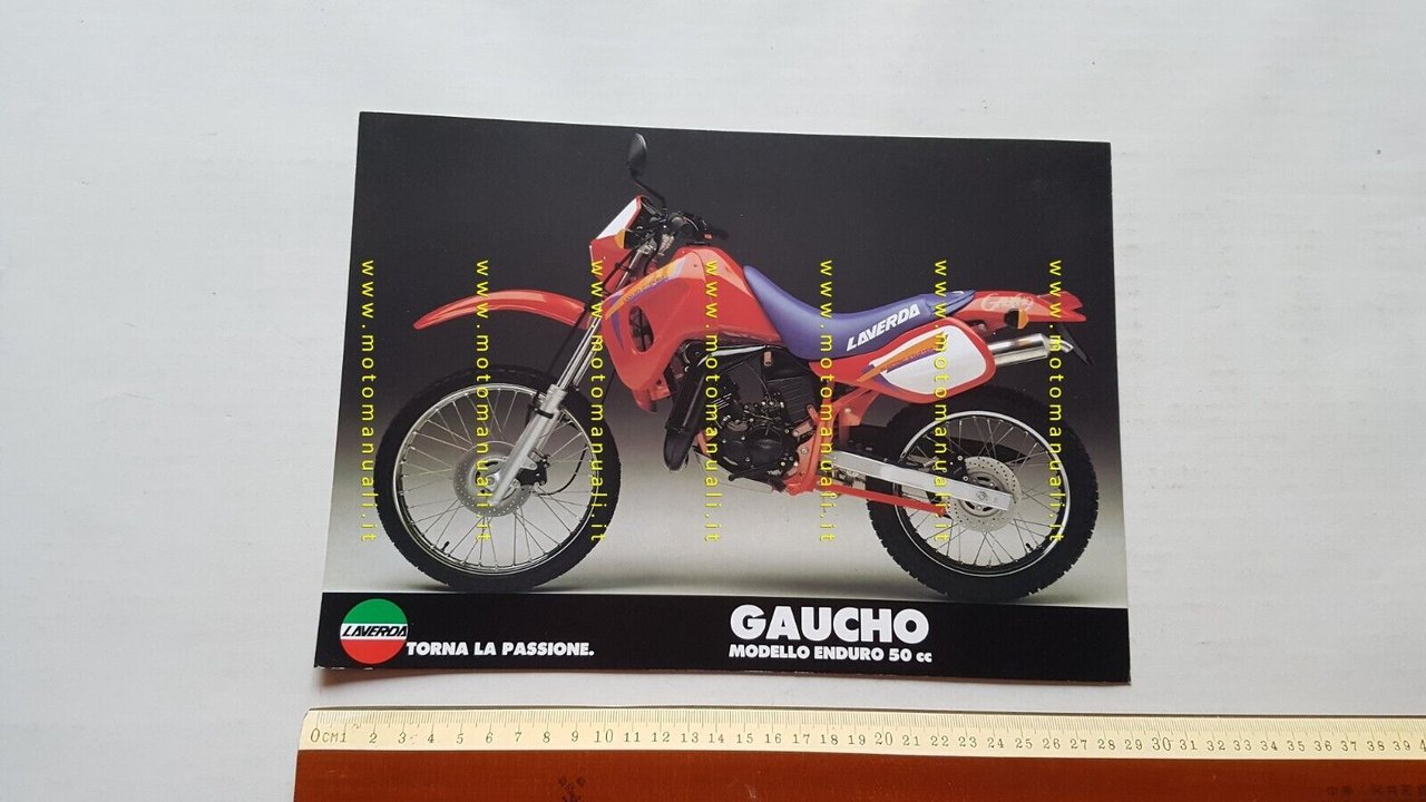 Laverda 50 Gaucho depliant originale ITALIANO