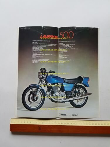 Laverda 500 1977 depliant italiano originale
