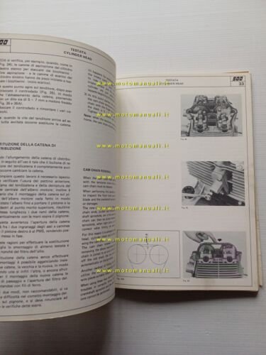 Laverda 500 manuale officina riparazione originale italiano inglese