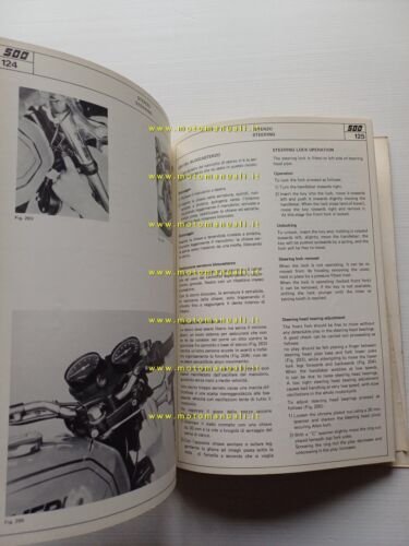 Laverda 500 manuale officina riparazione originale italiano inglese