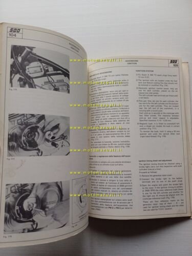 Laverda 500 manuale officina riparazione originale italiano inglese
