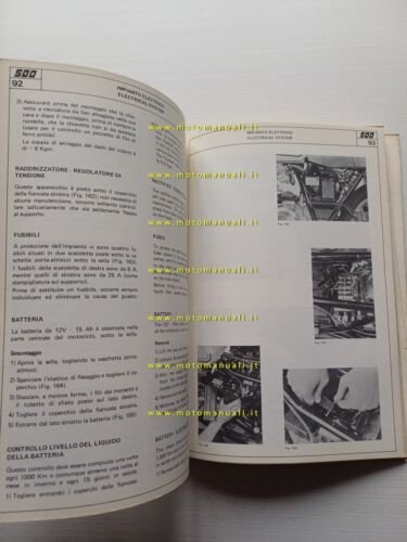 Laverda 500 manuale officina riparazione originale italiano inglese