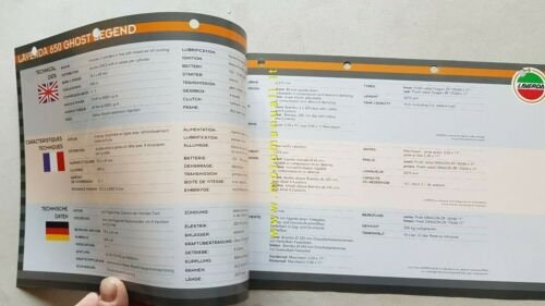 Laverda 650 Ghost Legend depliant originale moto brochure