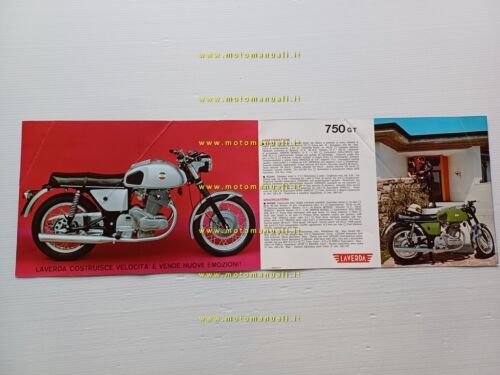 Laverda 750 GT 1969 depliant originale italiano