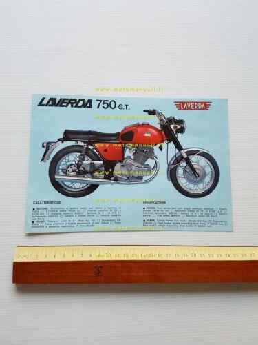 Laverda 750 S - GT 1969 depliant italiano originale