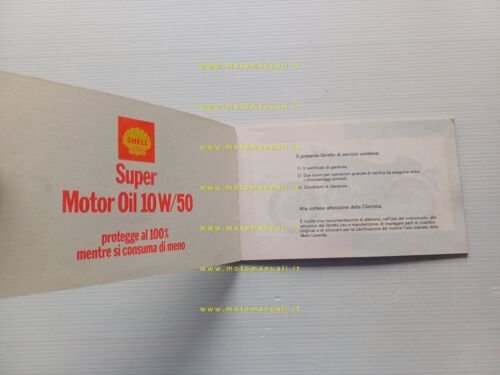 Laverda 750 SF - GT 1972 libretto tessera garanzia originale …