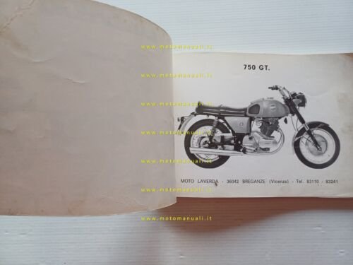 Laverda 750 SF - GT 1972 manuale uso manutenzione + …