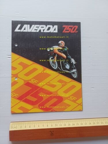 Laverda 750 SF 1973 depliant poster originale motorcycle brochure