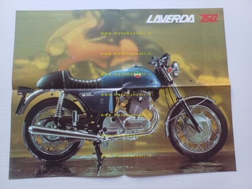 Laverda 750 SF 1973 depliant poster originale motorcycle brochure