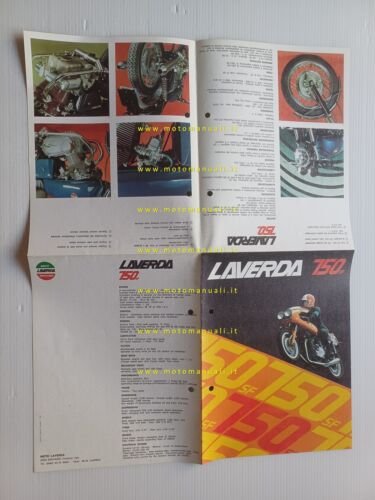 Laverda 750 SF 1973 depliant poster originale motorcycle brochure