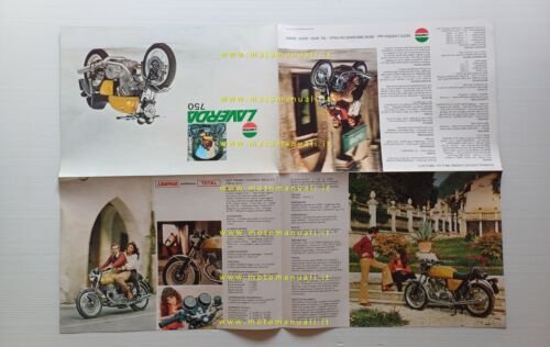Laverda 750 SF 1974 depliant poster originale motorcycle brochure