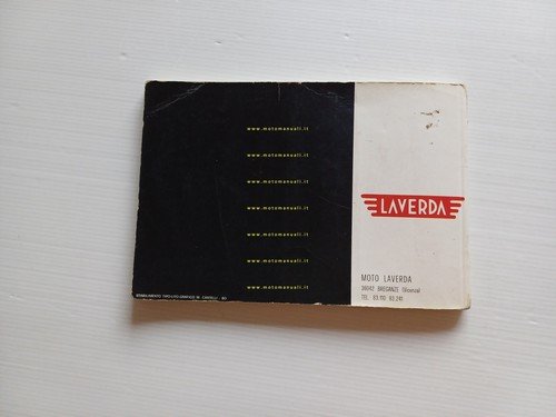 Laverda 750 SF-750 GT 1971 manuale uso manutenzione + catalogo …