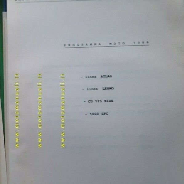 Laverda cartella stampa 1986 originale genuine press kit