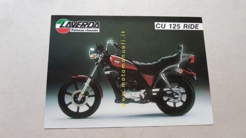 Laverda CU 125 Ride Custom depliant originale moto motorcycle brochure