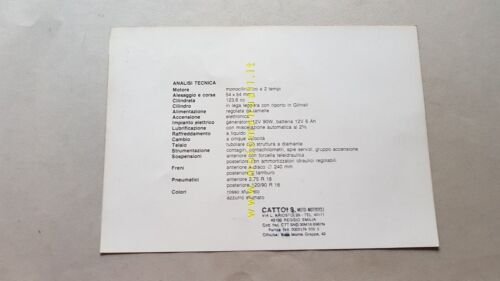 Laverda CU 125 Ride Custom depliant originale moto motorcycle brochure