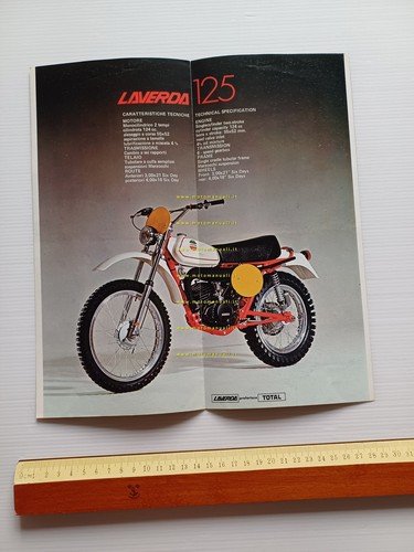 Laverda Husqvarna LH 125 regolarità depliant italiano originale