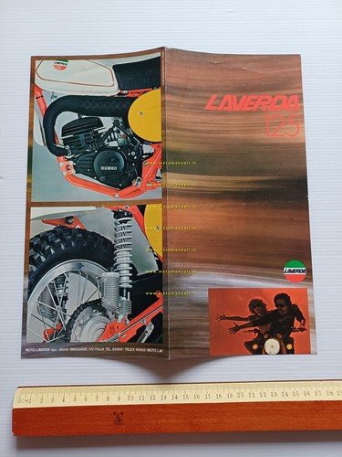 Laverda Husqvarna LH 125 regolarità depliant italiano originale