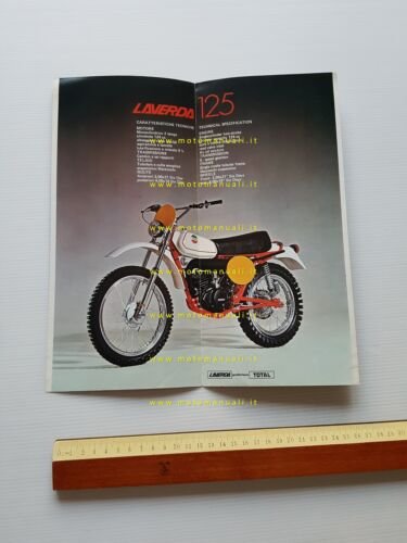 Laverda LH 125 motore Husqvarna 1976 depliant italiano originale