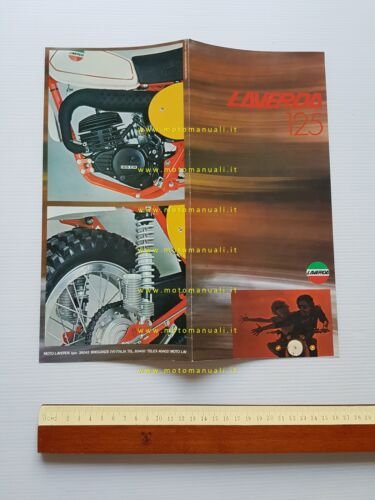 Laverda LH 125 motore Husqvarna 1976 depliant italiano originale