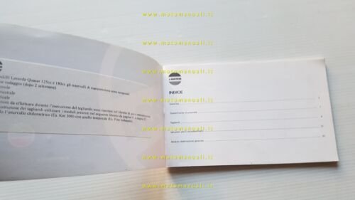 Laverda modelli anni 2000 libretto tagliandi garanzia originale nuovo