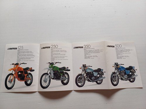 Laverda produzione moto modelli 1978 depliant italiano originale