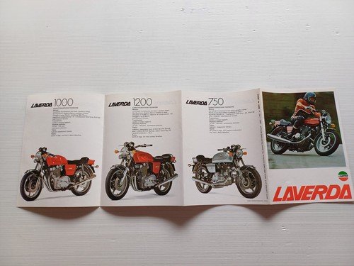 Laverda produzione moto modelli 1978 depliant italiano originale