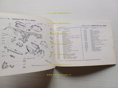 Laverda 750 SF - GT 1972 manuale uso + CATALOGO …