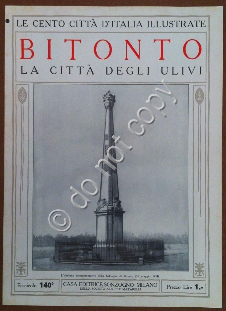 Le cento citt d'Italia illustrate - n 140 - Bitonto …