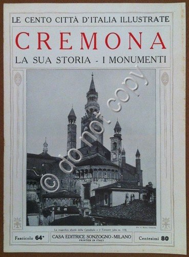 Le cento città d'Italia illustrate - n° 64 - Cremona …