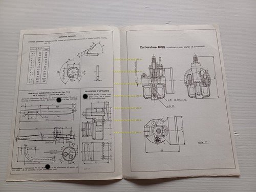 Legnano 50 Mini Mop 1968 Facsimile originale scheda omologazione DGM …