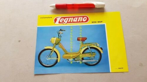 Legnano 50 Sachs Mini Mop ciclomotore anni 60 depliant ITALIANO …