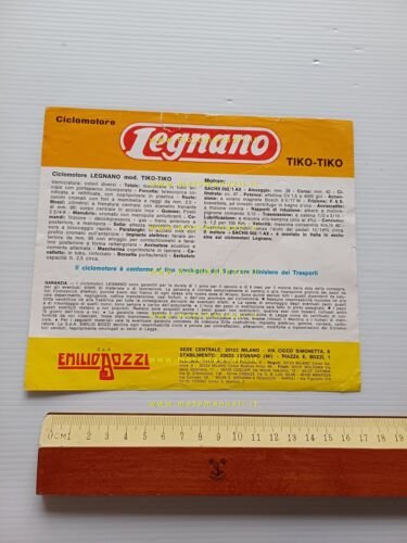 Legnano 50 Tiko-Tiko anni 60 depliant originale italiano